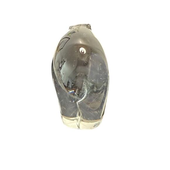 Wedgwood England Clear Glass Polar Bear Figurine Paperweight - Picture 5 of 7